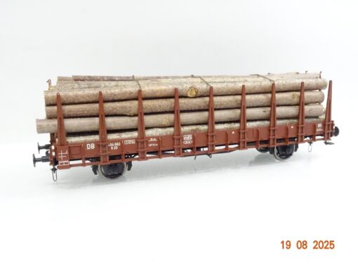 Lenz Spur 0 Rungenwagen 404 682 R 20 der DB mit Ladegut JL2456 o. – Bild 3