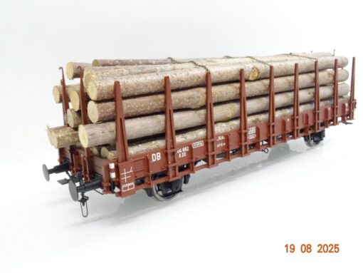 Lenz Spur 0 Rungenwagen 404 682 R 20 der DB mit Ladegut JL2456 o. – Bild 4