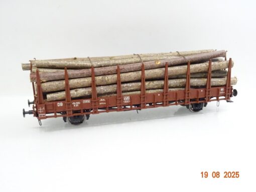 Lenz Spur 0 Rungenwagen 404 682 R 20 der DB mit Ladegut JL2456 o.