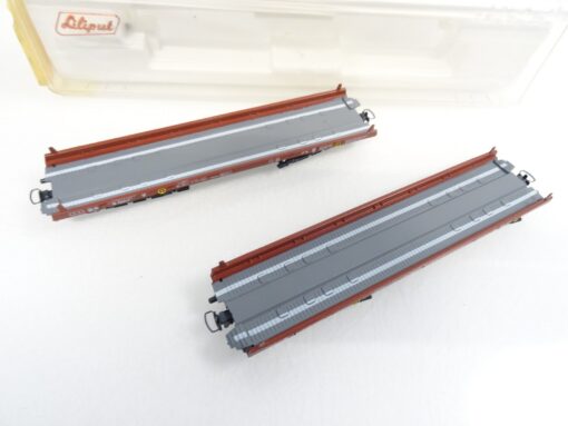 Liliput H0 200 00 Set Niederflurwagen RoLa derDB 2 Stück in OVP RR1046 – Bild 3
