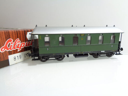 Liliput H0 819 02 AC Langenschwalber Personenwagen 3.Kl. der DR in OVP JD3663