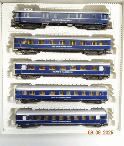 Liliput H0 832 Personenwagen-Set 5tlg. Rheinpfeil der DB in OVP JL2861