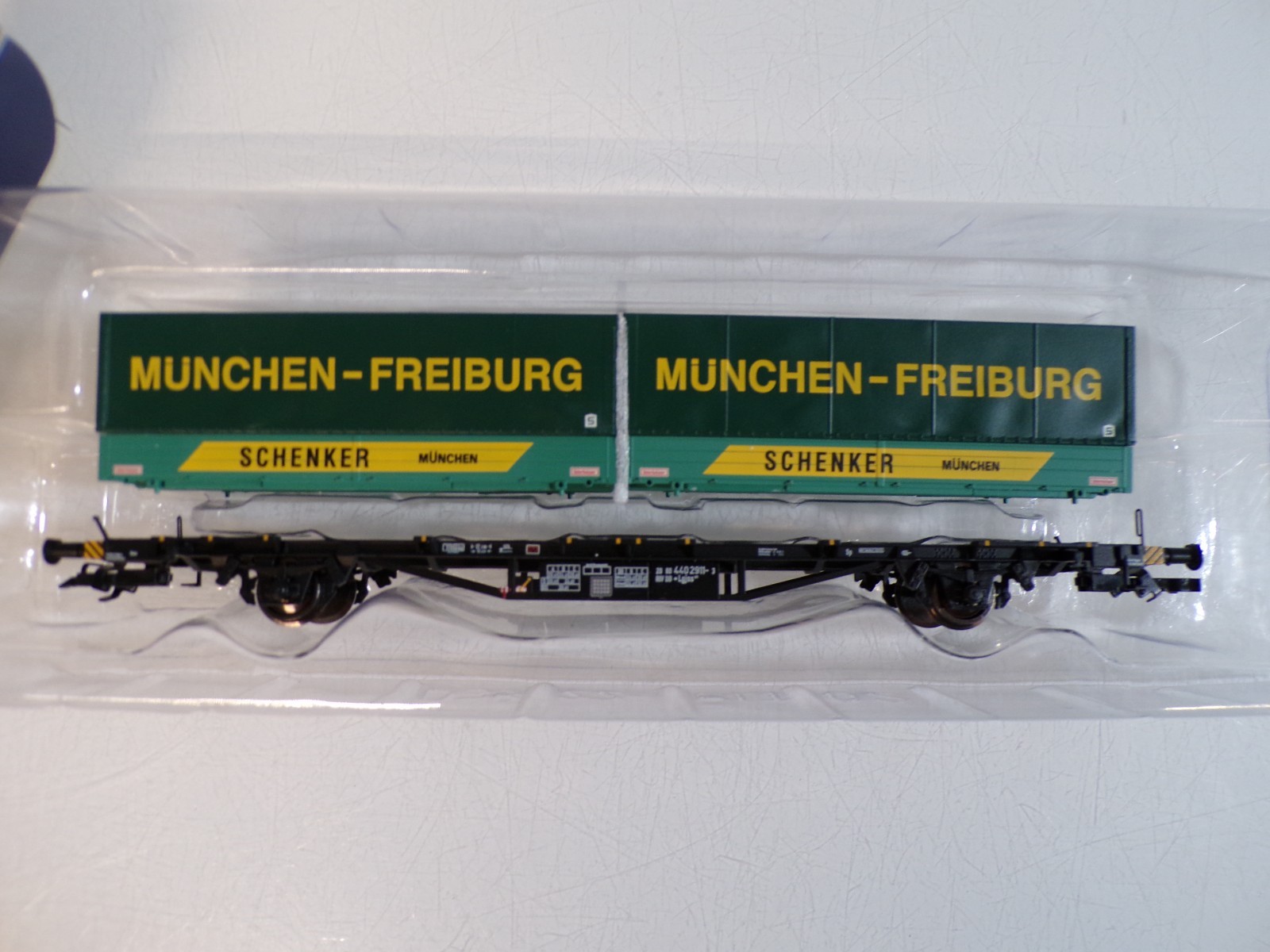 Liliput H0 L235220 Containertragwagen 2 Container Schenker der DB in OVP BH1791 – Bild 3