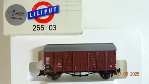 Liliput H0 L25503 gedeckter Güterwagen der DB in OVP PR7455