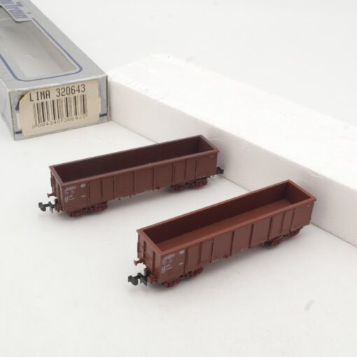 Lima N 320643 Set offene Güterwagen der DB in OVP RR4015 – Bild 3