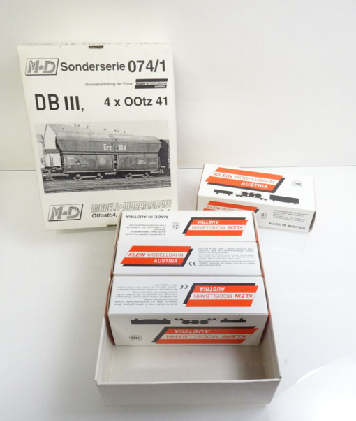 M+D H0 Sonderserie 074/1, LEERKARTON Klein Modellbahn 4Stck. siehe Foto AR7090 – Bild 3