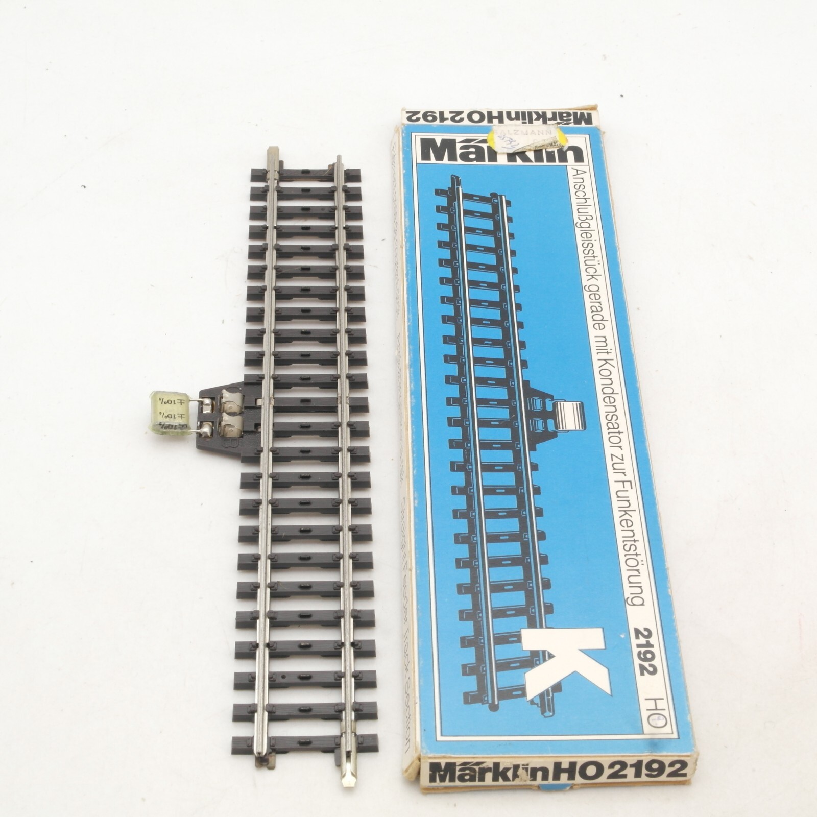 Märklin 2192 H0 K Gleis Anschlußgleisstück mit Kondensator 180mm in OVP RG9974 – Bild 3