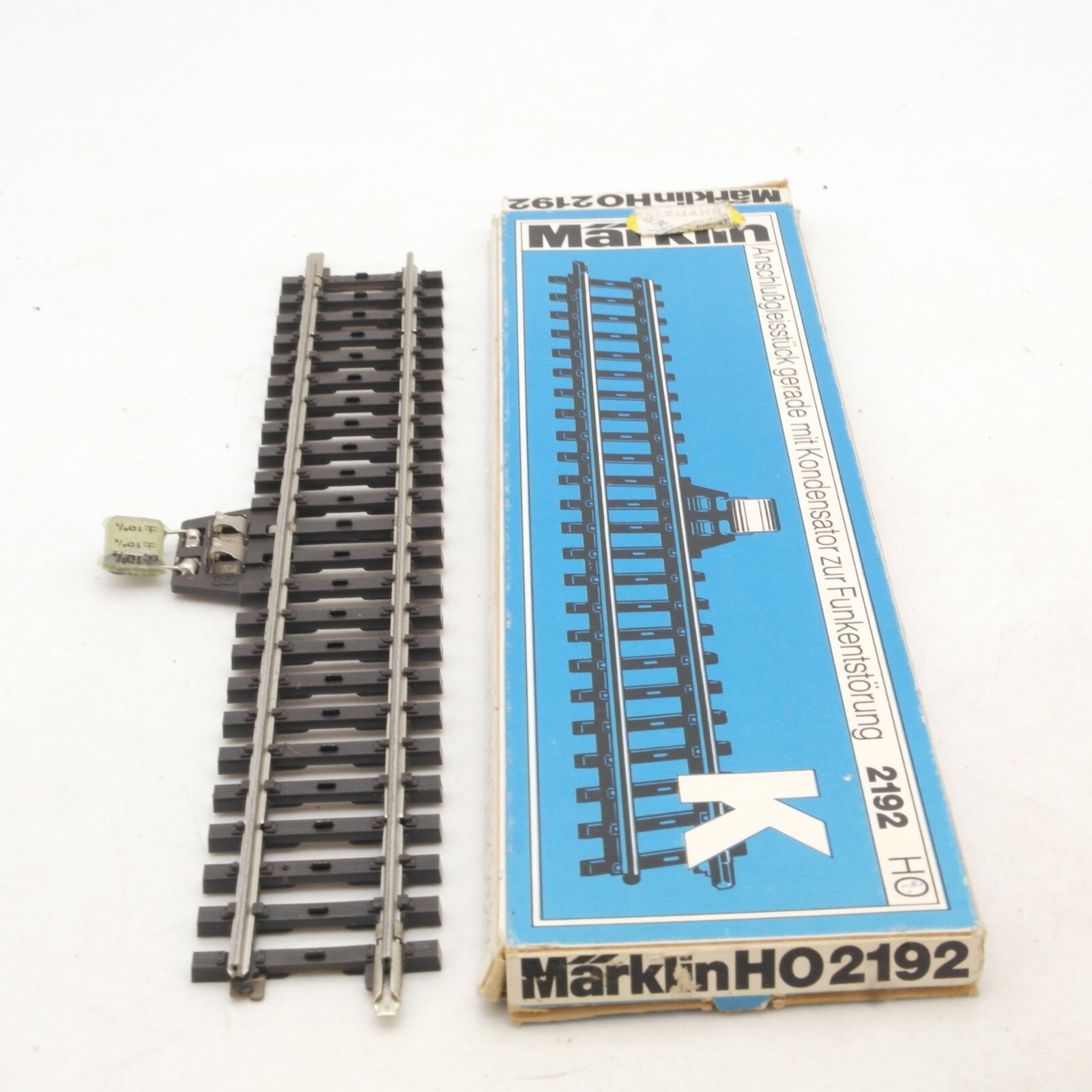 Märklin 2192 H0 K Gleis Anschlußgleisstück mit Kondensator 180mm in OVP RG9974