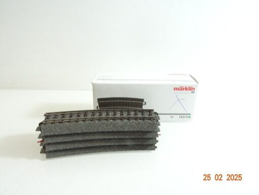 Märklin 24215 C-Gleis gebogenes Gleis R2=437,5 mm 15° 4St.  in OVP CK6305