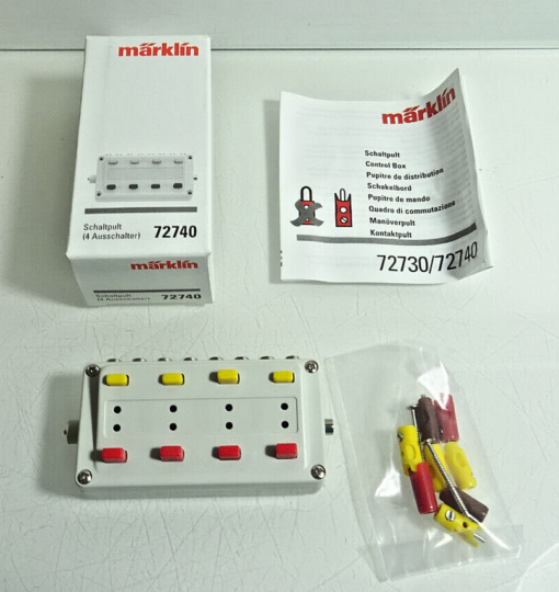 Märklin 72740 Schaltpult 4 Ausschalter siehe Foto in OVP CK1701