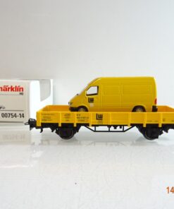 Märklin H0 00754-14 Niederbordwagen mit Sprinter neuwertig in OVP PR3886