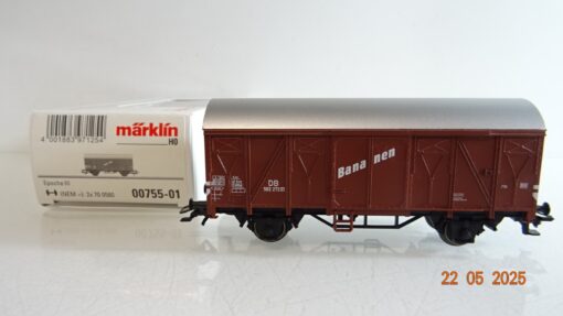 Märklin H0 00755-01 gedeckter Güterwagen Bananen der DB in OVP PR7932
