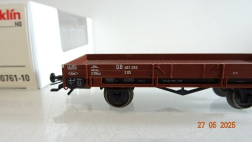 Märklin H0 00761-10 Niederbordwagen ohne Traktor der DB in OVP PR8080 – Bild 3