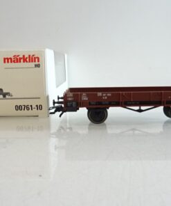 Märklin H0 00761-10 Niederbordwagen ohne Traktor der DB in OVP PR8080