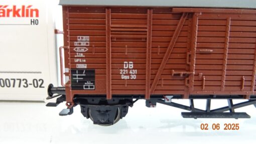 Märklin H0 00773-02 gedeckter Güterwagen der DB in OVP PR8113 – Bild 3