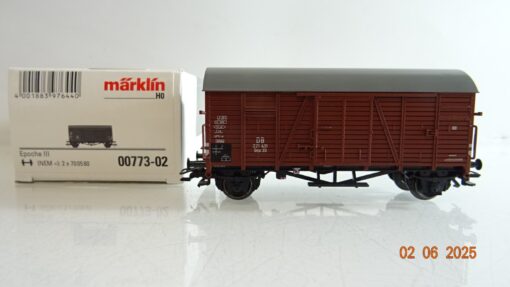 Märklin H0 00773-02 gedeckter Güterwagen der DB in OVP PR8113