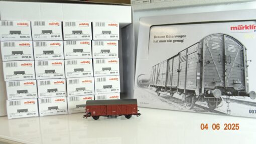 Märklin H0 00794 Set 20 gedeckte Güterwagen der DB in OVP PR8200