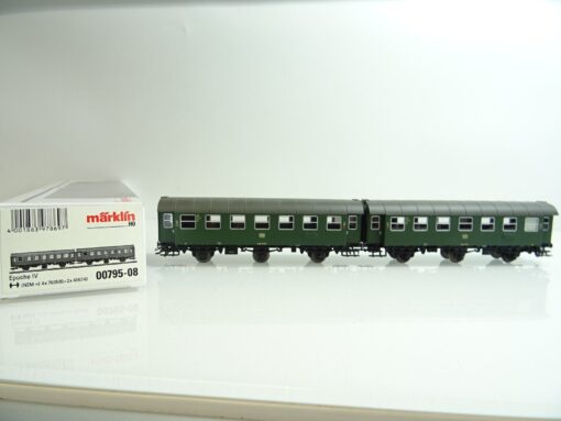 Märklin H0 00795-08 zwei dreiachsige Umbauwagen 2. Klasse der DB OVP PR126 – Bild 3