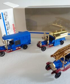 Märklin H0 1886 Oldtimer Fahrzeug-Set Feuerwehr in OVP RR4858