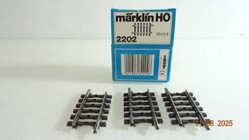 Märklin H0 2202 gerades Gleis K Gleis 3 Stück in OVP RR2702