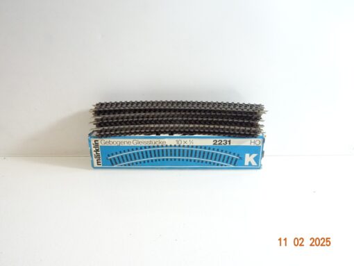 Märklin H0 2231 K gebogenes Gleis 10Stück in OVP siehe Foto CK5899