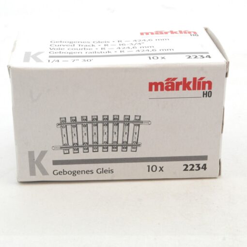 Märklin H0 2234 gebogenes Gleis R=424,6 mm K Gleis 10 Stück in OVP RG2417 – Bild 3