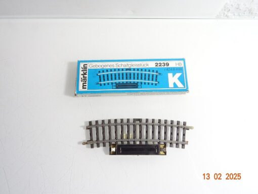 Märklin H0 2239 K-Gleis Schaltgleis gebogen in der OVP CK5958
