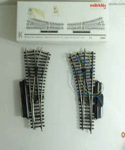 Märklin H0 2263 K Gleis elektrische Weichenpaar s. Foto in OVP PK1301