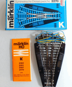 Märklin H0 2270 K-Gleis Dreiwegeweiche siehe Foto in OVP PK2559