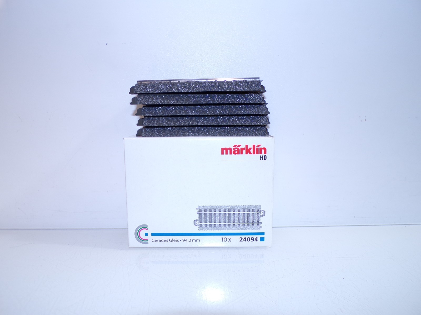 Märklin H0 24094 Gerades Gleis 94,2mm 5Stück siehe Foto in OVP PK2936