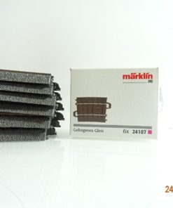 Märklin H0 24107 6 x gebogenes Gleis R1 360mm 7,5° siehe Foto in OVP CK6957