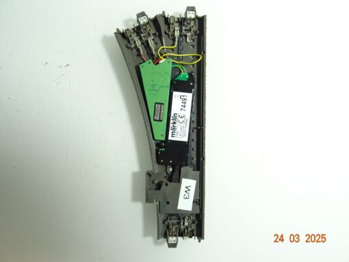 Märklin H0 24612 C Gleis Weiche rechts  Antrieb u. Decoder siehe Foto CK6916 o. – Bild 3