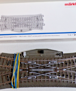 Märklin H0 24624 Doppelte Kreuzungsweiche mit Antrieb siehe Foto in OVP PK2959