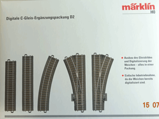 Märklin H0 24802 Digitale C-Gleis Ergänzugspackung D2 siehe Foto in OVP CK9648 – Bild 5