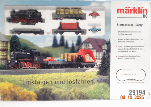 Märklin H0 29194 Startpackung Dampflok mit Güterzug Digital in OVP JL3367