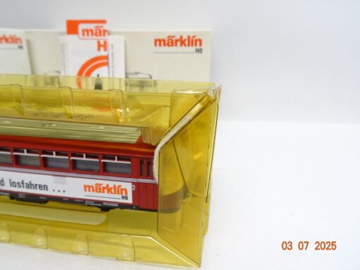 Märklin H0 3016 Schienenbus BR 795 der DB mit Werbeaufdruck in OVP JL1193 – Bild 5