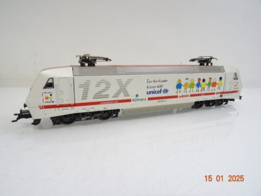 Märklin H0 3058 E-Lok BR 128 12X Unicef Delta in OVP LE8287 – Bild 3