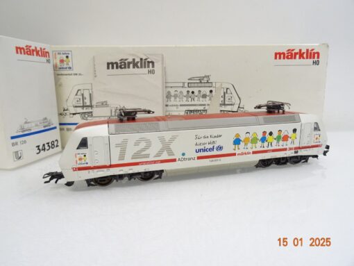Märklin H0 3058 E-Lok BR 128 12X Unicef Delta in OVP LE8287