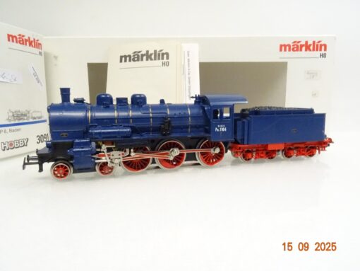 Märklin H0 3091 Baden Dampflok P8.1164 blau in OVP JL3026