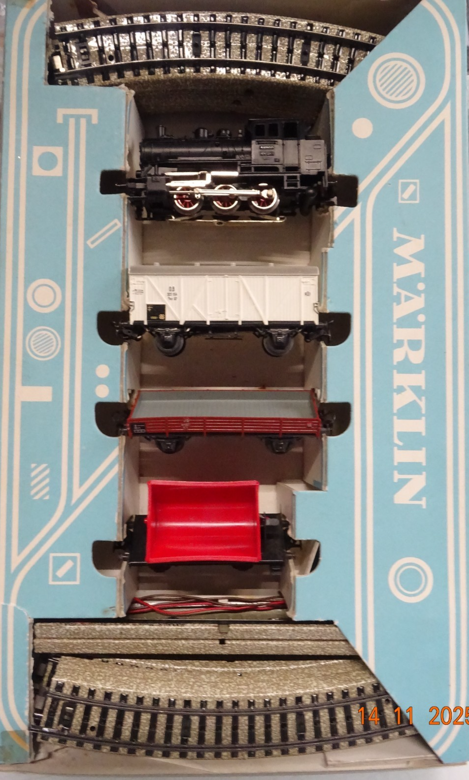 Märklin H0 3200 Güterzug 4tlg. mit Gleisoval in OVP JL4516