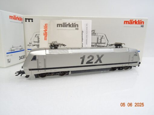 Märklin H0 34381 E-Lok 12X BR 128 001 5 Metall-Edition Delta in OVP JL932