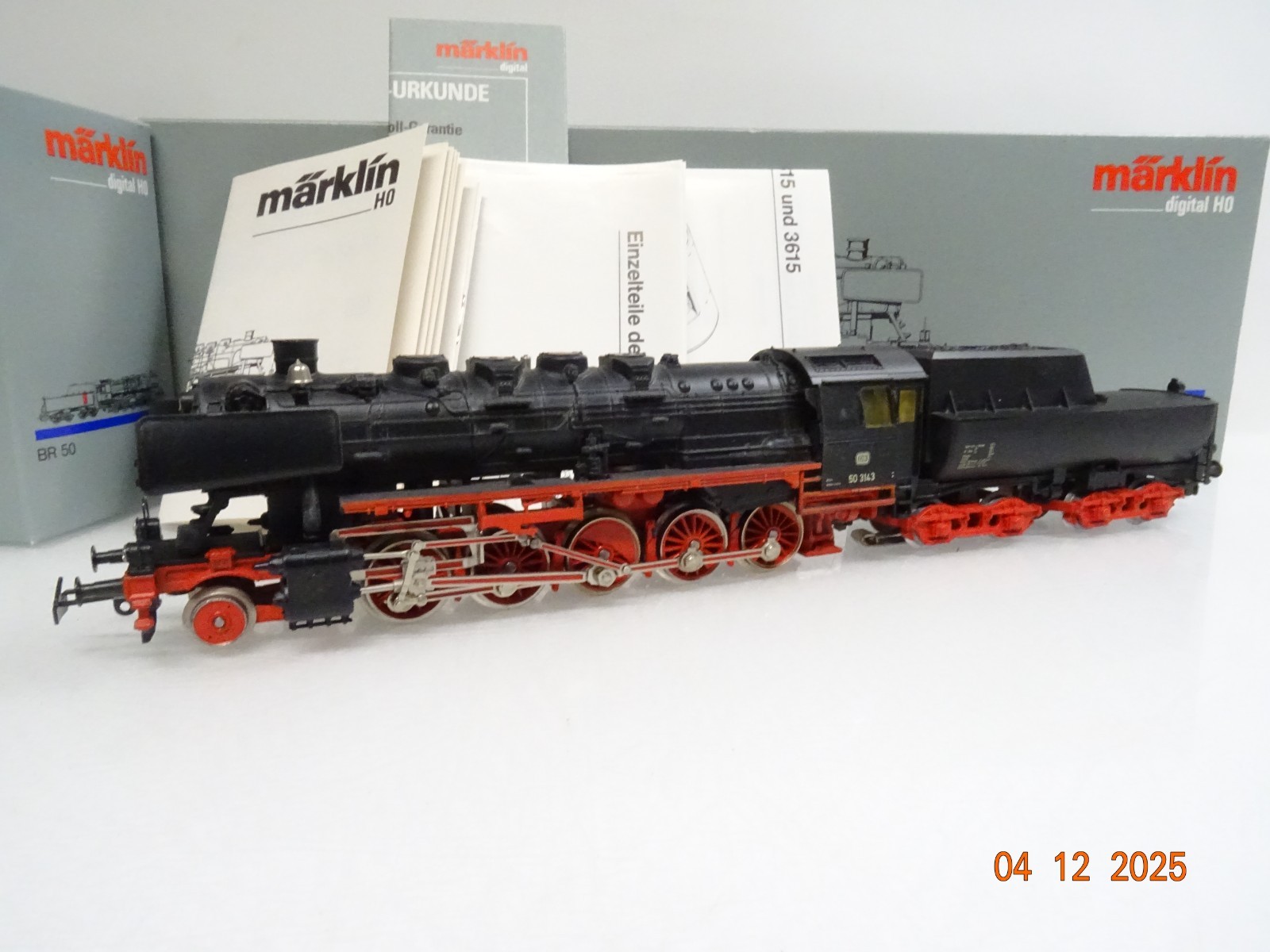 Märklin H0 3615 Dampflok BR 50 3143 der DB in OVP JL4870