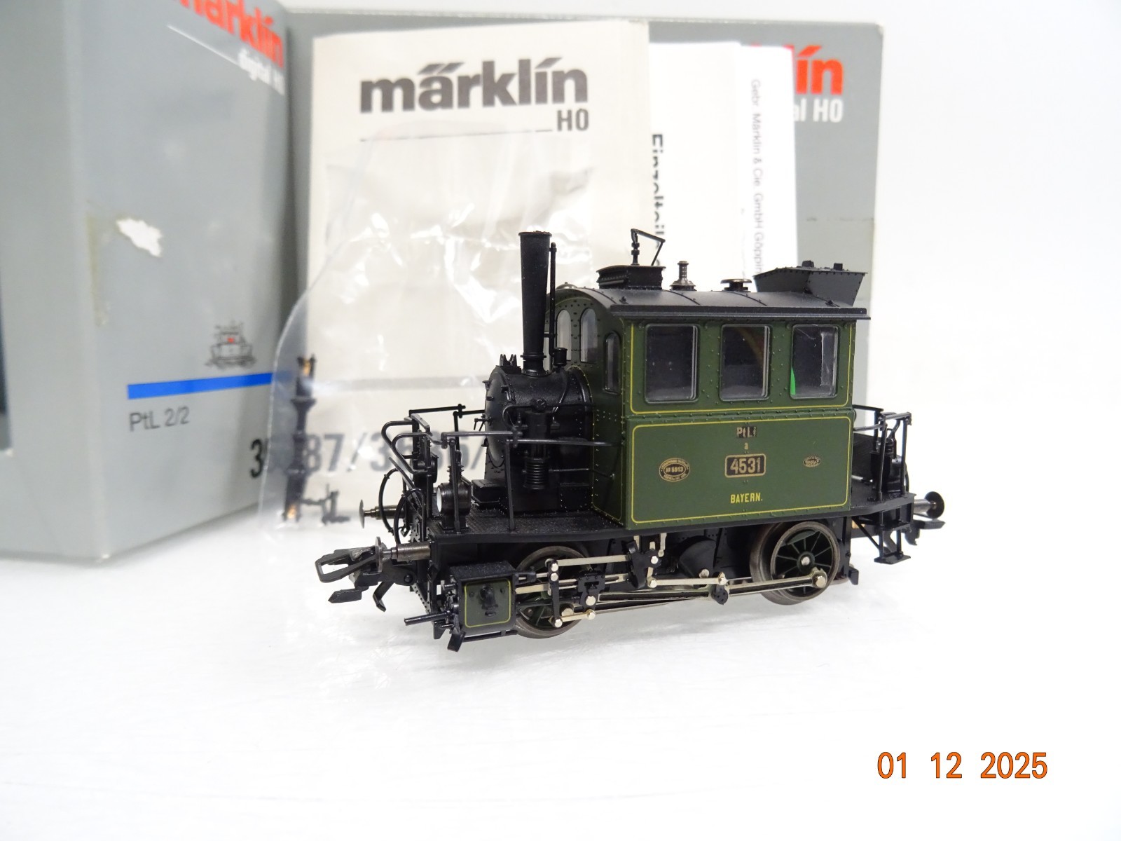 Märklin H0 3686 Dampflok PtL 2/2 4531 der K.Bay.St.B. Digital in OVP JL4792