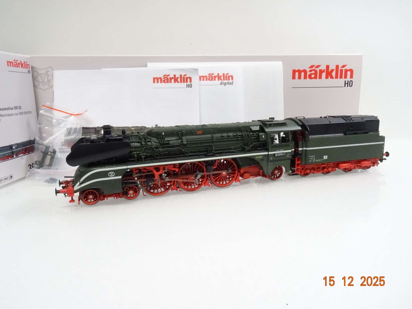 Märklin H0 39027 Dampflok BR 02 0314-1 der DR Sound Mfx Top in OVP JL5078