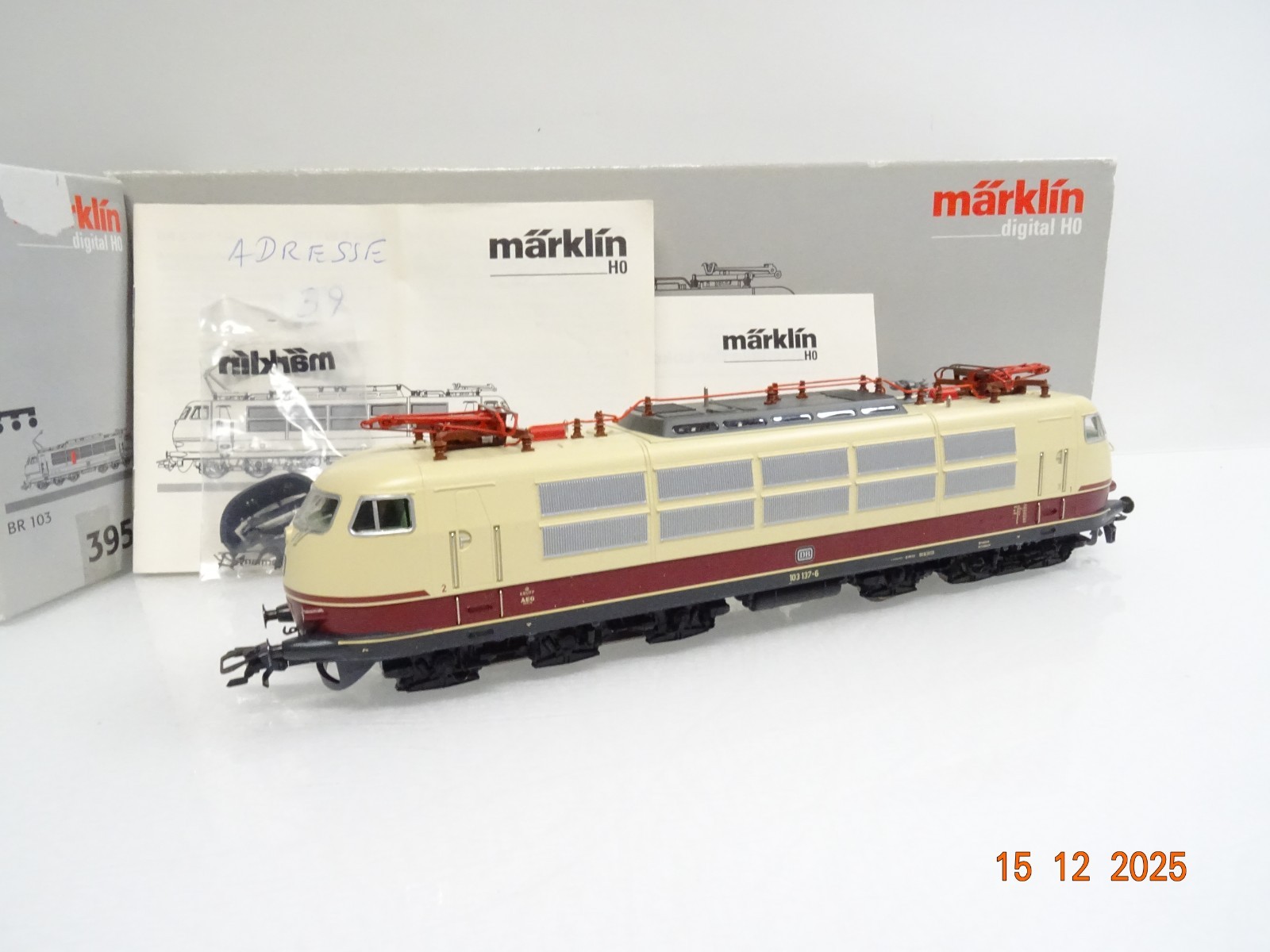 Märklin H0 39579 E-Lok BR 103 137-6 der DB Digital E-Panthographen in OVP JL5088