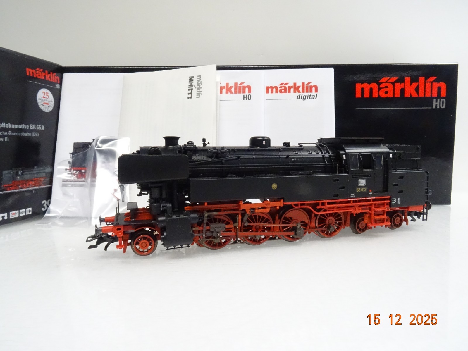 Märklin H0 39650 Dampflok BR 65 012 der DB Mfx Sound in OVP JL5083