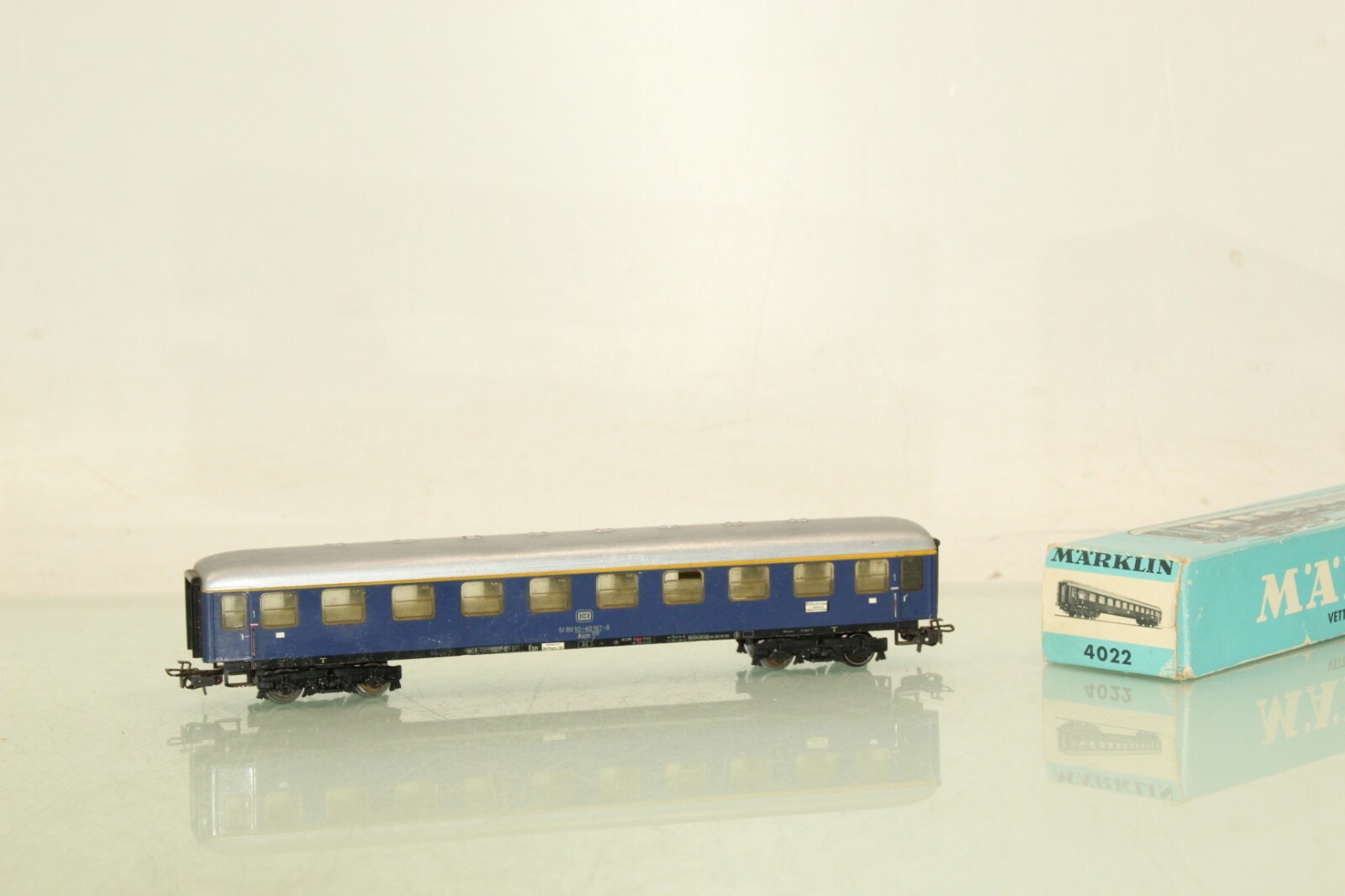 Märklin H0 4022 D-Zug-Wagen 1.Kl. der DB in OVP LW1473 – Bild 3