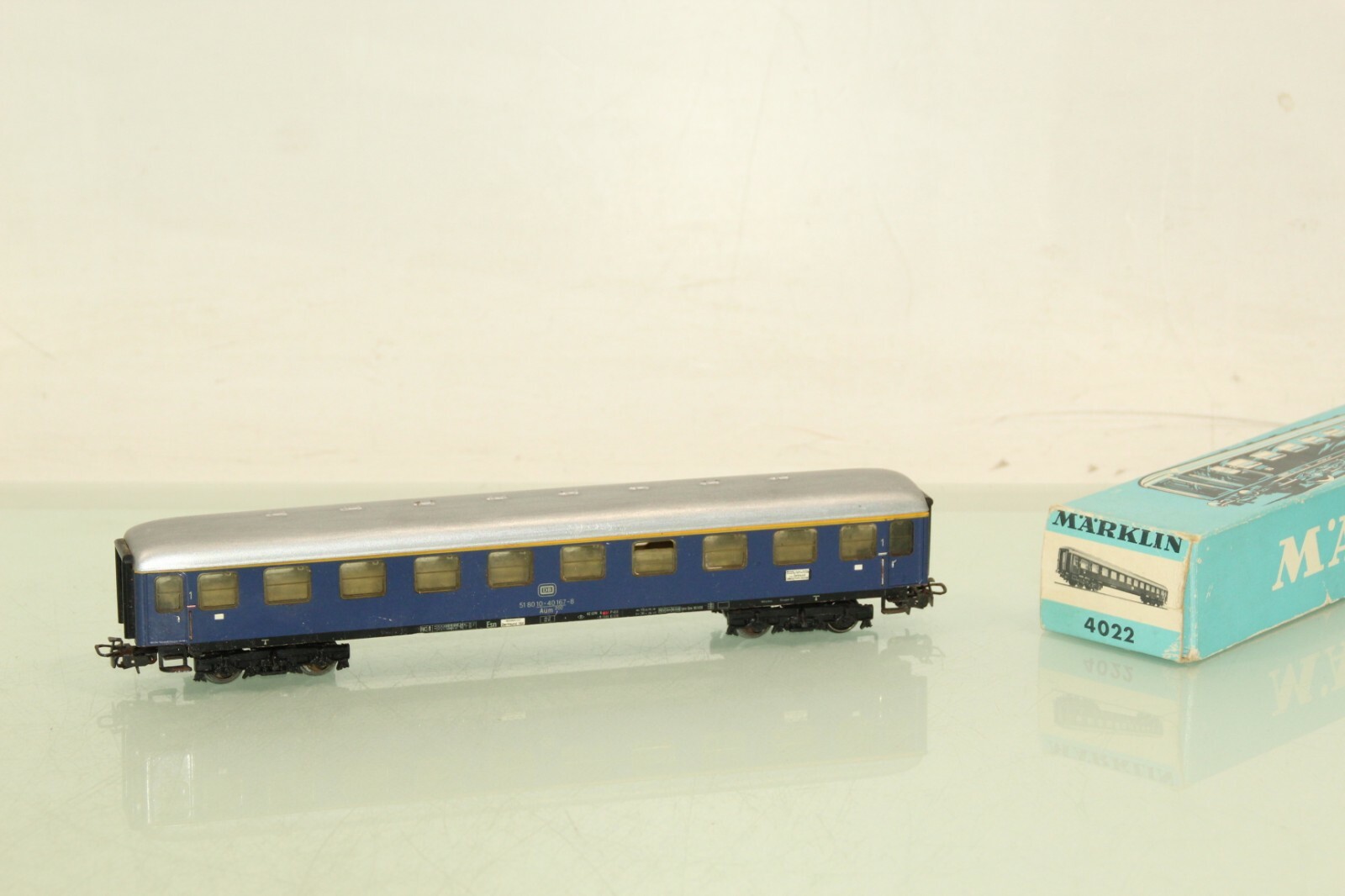 Märklin H0 4022 D-Zug-Wagen 1.Kl. der DB in OVP LW1473