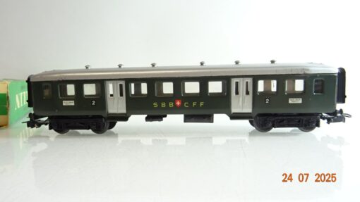 Märklin H0 4038 Personenwagen 2.Kl. der SBB Blech in OVP PR9190 – Bild 3