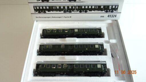 Märklin H0 41324 Drei Reisezugwagen Umbauwagen /Epoche III der DB in OVP PR8348